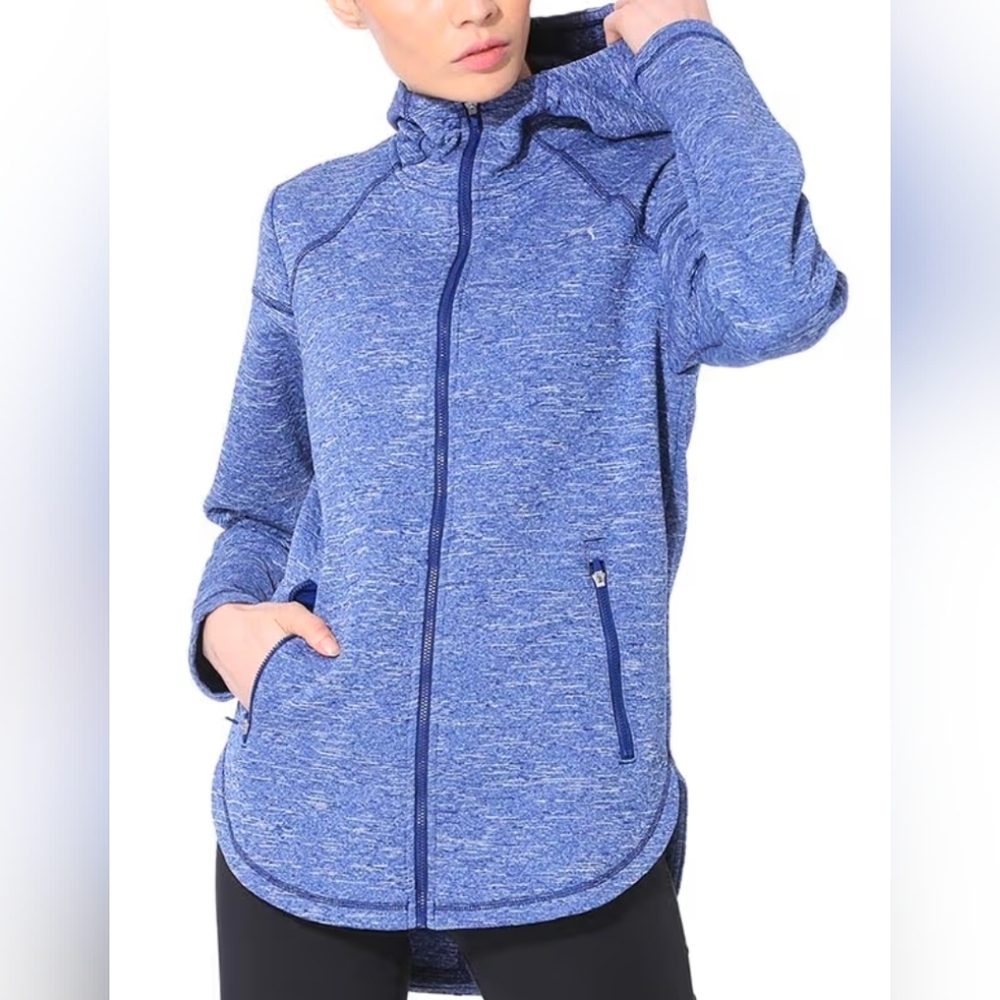 Puma Heathered Blue Zip-Up Jacket